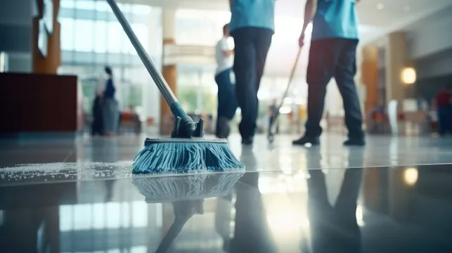 Professional floor cleaning